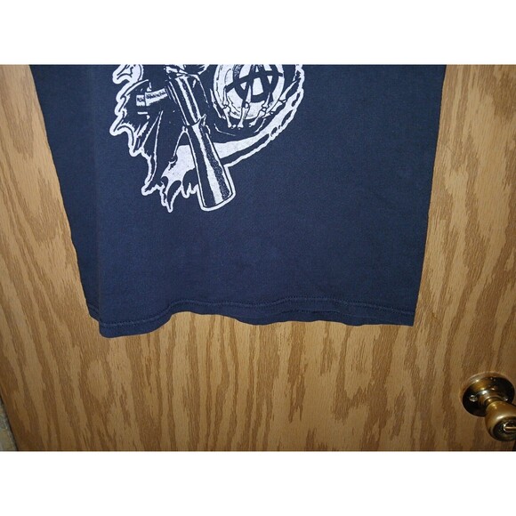Sons of Anarchy Shirt Men’s Small Grim Reaper Black Graphic Motorcycle SAMCRO - Picture 9 of 9